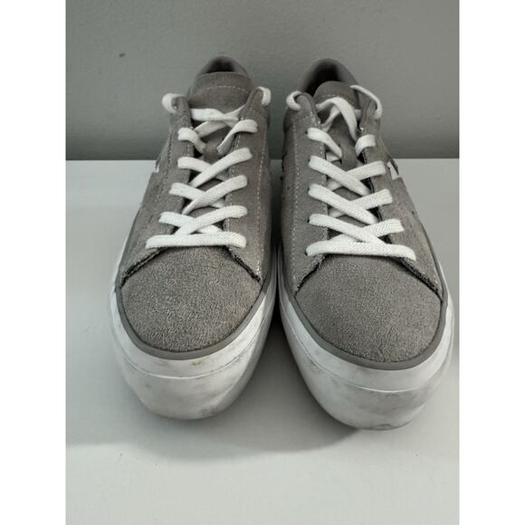 Converse One Star Beige Suede Platform Sneakers Women’s Size 8 - Picture 2 of 10